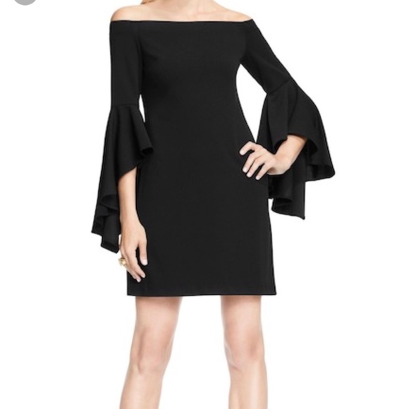 Vince camuto off the shoulder bell sleeve gown Clearance